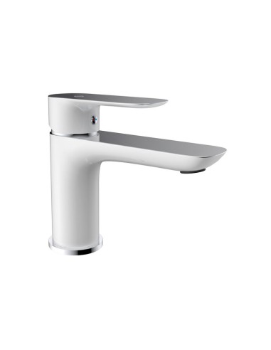 MITIGEUR LAVABO CASSIO BLANC/CHROME