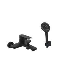 MITIGEUR BAIN CASSIO NOIR AVEC KIT