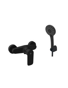 MITIGEUR DOUCHE CASSIO NOIR AVEC KIT