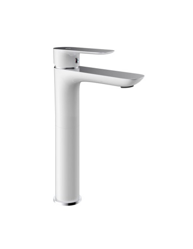 MITIGEUR LAVABO HAUT CASSIO BLANC/CHROME
