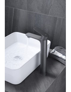 MITIGEUR LAVABO HAUT CASSIO NOIR 2