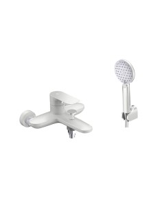MITIGEUR BAIN AVEC KIT DOUCHE CASSIO BLANC