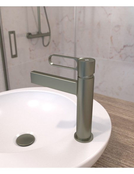 MITIGEUR LAVABO DIOR TITANE