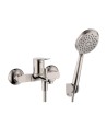 MITIGEUR BAIN AVEC KIT DOUCHE RHIO NICKEL