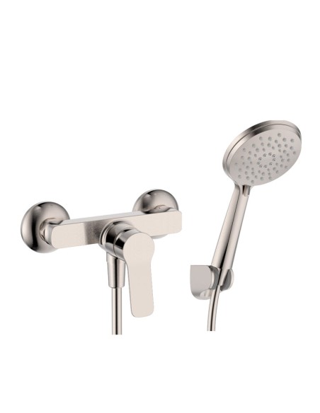 MITIGEUR DOUCHE AVEC KIT DOUCHE RHIO NICKEL