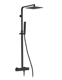 COLONNE DOUCHE QUADRA ELITE NOIR THERMOSTATIQUE