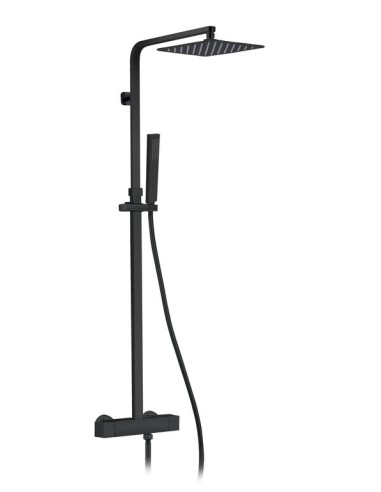 COLONNE DOUCHE QUADRA ELITE NOIR THERMOSTATIQUE