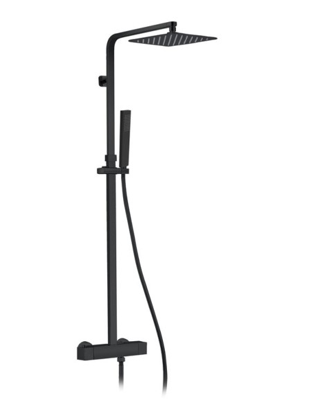 COLONNE DOUCHE QUADRA ELITE NOIR THERMOSTATIQUE