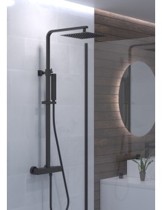 COLONNE DOUCHE QUADRA ELITE NOIR THERMOSTATIQUE 2