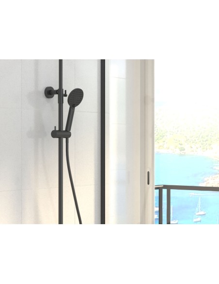 COLONNE DOUCHE ELITE NOIR  THERMOSTATIQUE
