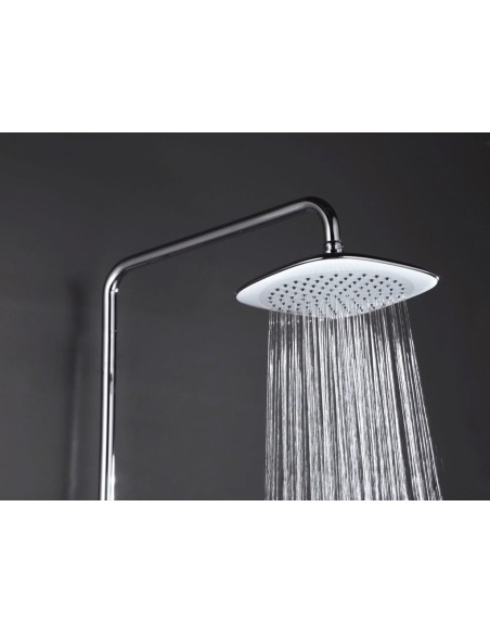 COLONNE DE DOUCHE CASSIO BLANC/CHROME MITIGEUR