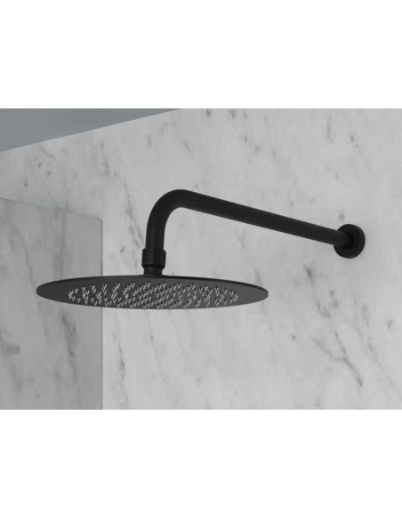 TÊTE DE DOUCHE ACIER INOX ROND 30 NOIR