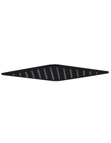 TÊTE DE DOUCHE ACIER INOX CARRÉ 25 NOIR