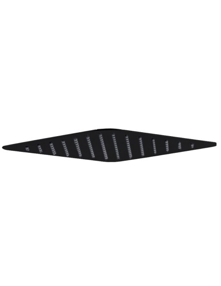 TÊTE DE DOUCHE ACIER INOX CARRÉ 25 NOIR