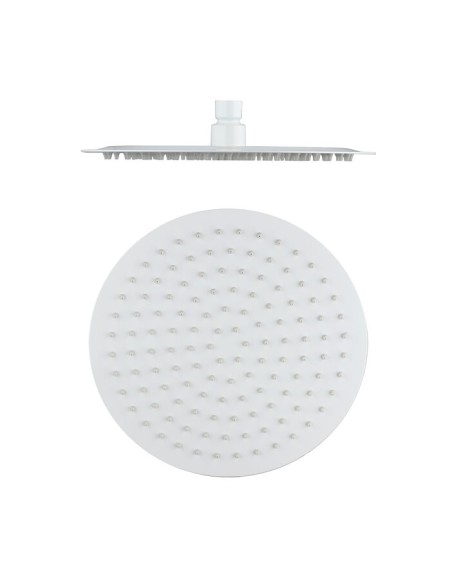 TÊTE DE DOUCHE ACIER INOX ROND 25 BLANC