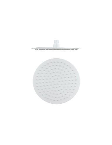 TÊTE DE DOUCHE ACIER INOX ROND 25 BLANC