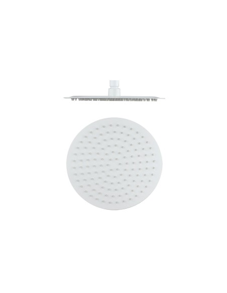 TÊTE DE DOUCHE ACIER INOX ROND 25 BLANC