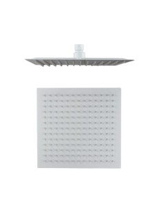 TÊTE DE DOUCHE ACIER INOX CARRÉ 25 BLANC