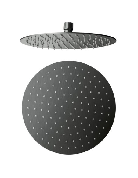 TÊTE DE DOUCHE ACIER INOX ROND 25 TITANE