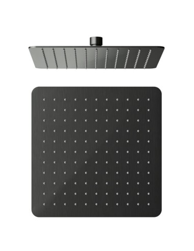 TÊTE DE DOUCHE ACIER INOX CARRÉ 25 TITANE