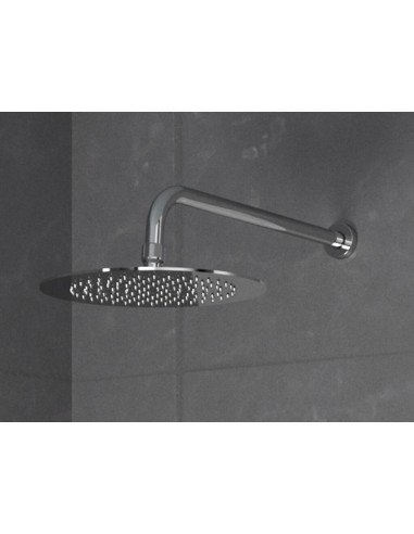 BRAS DE DOUCHE RONDE A MURAL CHROME