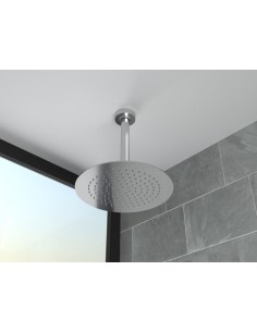 BRAS DE DOUCHE RONDE A PLAFOND CHROME 2