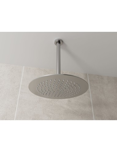 BRAS DE DOUCHE RONDE A PLAFOND CHROME