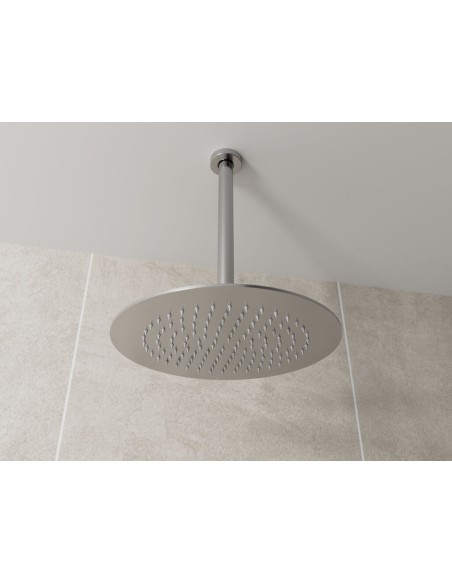 BRAS DE DOUCHE RONDE A PLAFOND CHROME