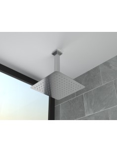 BRAS DE DOUCHE CARRÉE A PLAFOND CHROME 2