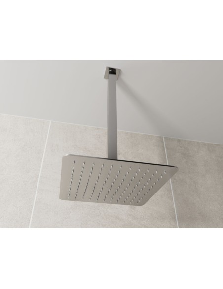 BRAS DE DOUCHE CARRÉE A PLAFOND CHROME