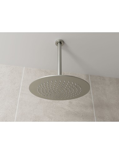 BRAS ROND A PLAFOND NICKEL