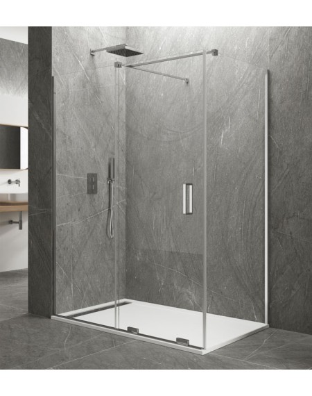 Paroi de Douche KENNA Porte frontale + Porte latérale fixe - Collection KENNA - GME