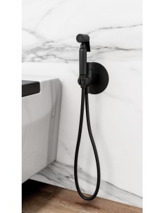 BIDET ENCASTRE ROUND NOIR MATE 2