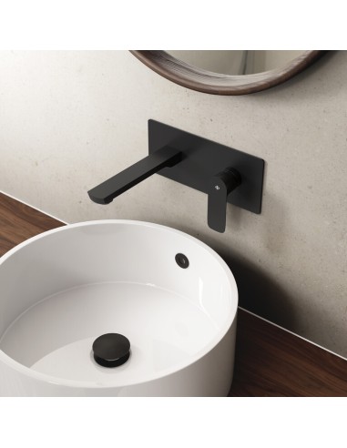 ENSEMBLE ENCASTRE LAVABO CASSIO NOIR