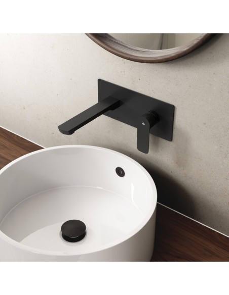 ENSEMBLE ENCASTRE LAVABO CASSIO NOIR