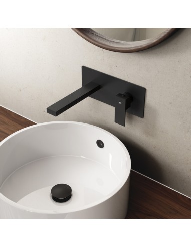 ENSEMBLE ENCASTRE LAVABO ORION NOIR