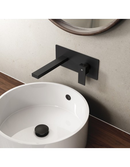 ENSEMBLE ENCASTRE LAVABO ORION NOIR