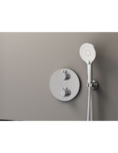 ENSEMBLE ENCASTRE 2/3 FONCT. THERMOSTATIQUE ROUND CROM 2