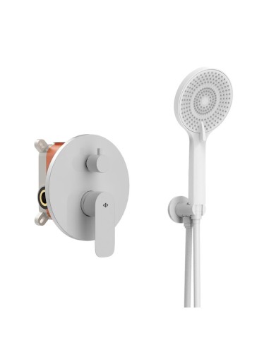 ENCASTRE DOUCHE MITIGEUR ROUND BLANC