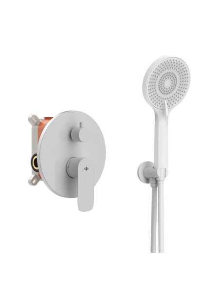 ENCASTRE DOUCHE MITIGEUR ROUND BLANC