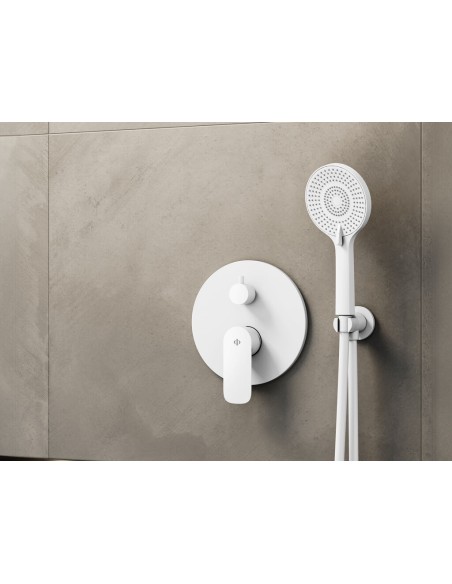 ENCASTRE DOUCHE MITIGEUR ROUND BLANC