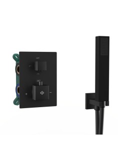 ENSEMBLE ENCASTRE 2/3 FONCT. THERMOSTATIQUE ORION NEGR