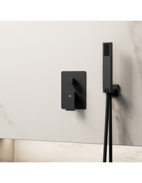 ENSEMBLE ENCASTRE 2 FONCT. MITIGEUR ORION NOIR