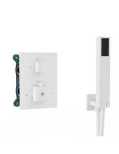 ENSEMBLE ENCASTRE 2/3 FONCT. THERMOSTATIQUE ORION BLANC