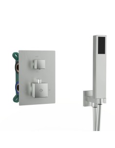 ENSEMBLE ENCASTRE 2/3 FONCT. THERMOSTATIQUE ORION NICKEL