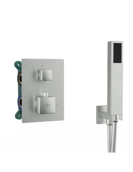 ENSEMBLE ENCASTRE 2/3 FONCT. THERMOSTATIQUE ORION NICKEL