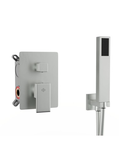 ENSEMBLE ENCASTRE 2/3 FONCT. MITIGEUR ORION NICKEL