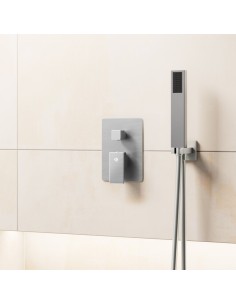 ENSEMBLE ENCASTRE 2/3 FONCT. MITIGEUR ORION NICKEL 2