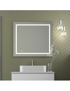 Miroir rectangulaire LED Duplach Éclairage et Anti-buée 2