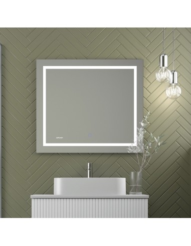 Miroir rectangulaire LED Duplach Éclairage et Anti-buée